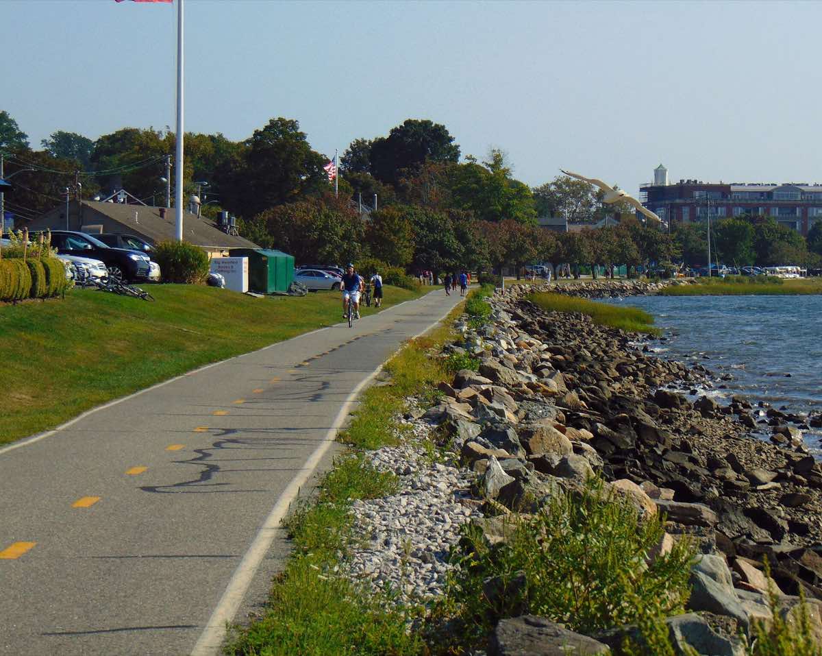 Scenery near the Colt State Park Half Marathon course in Bristol, Rhode Island