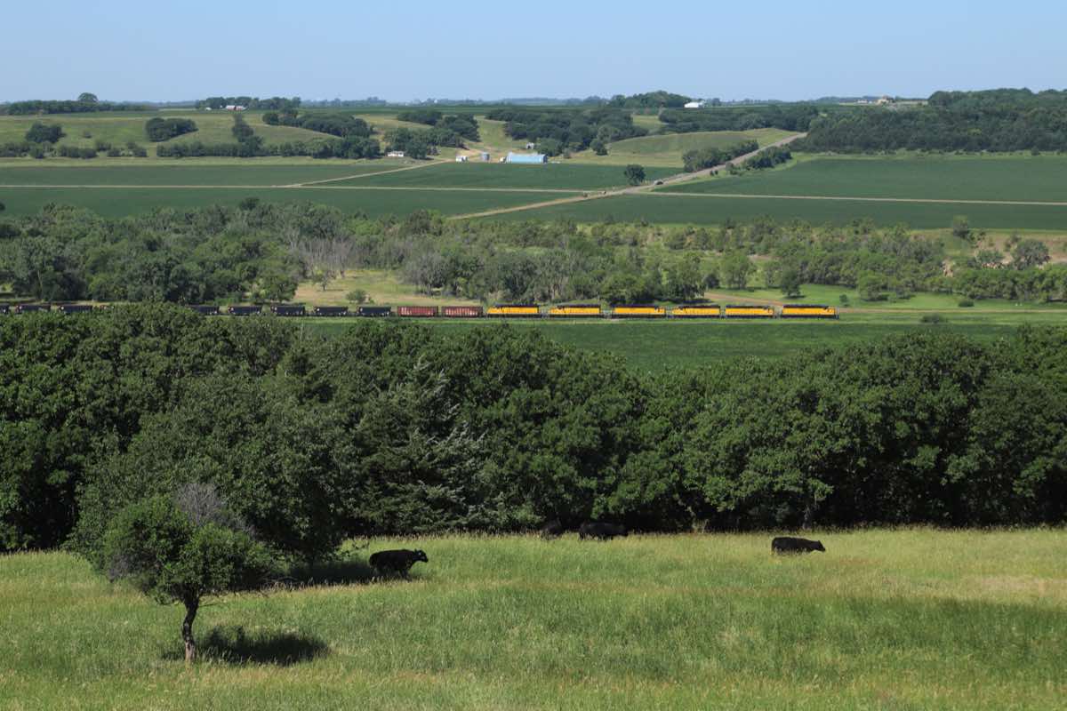 Scenery near the Glacier Hills Ultra 50K course in Canton, South Dakota