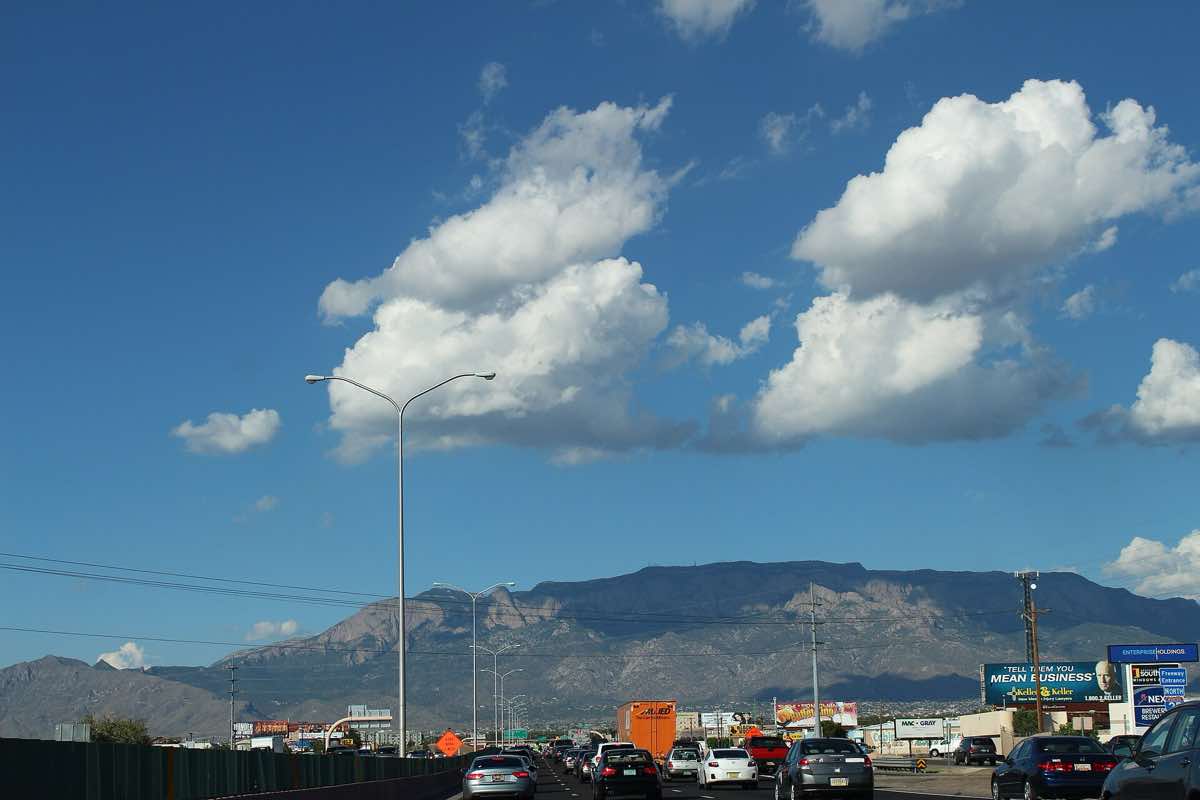 Scenery near the Great Balloon Chase 5K, 10K & 1/2 Marathon course in Albuquerque, New Mexico