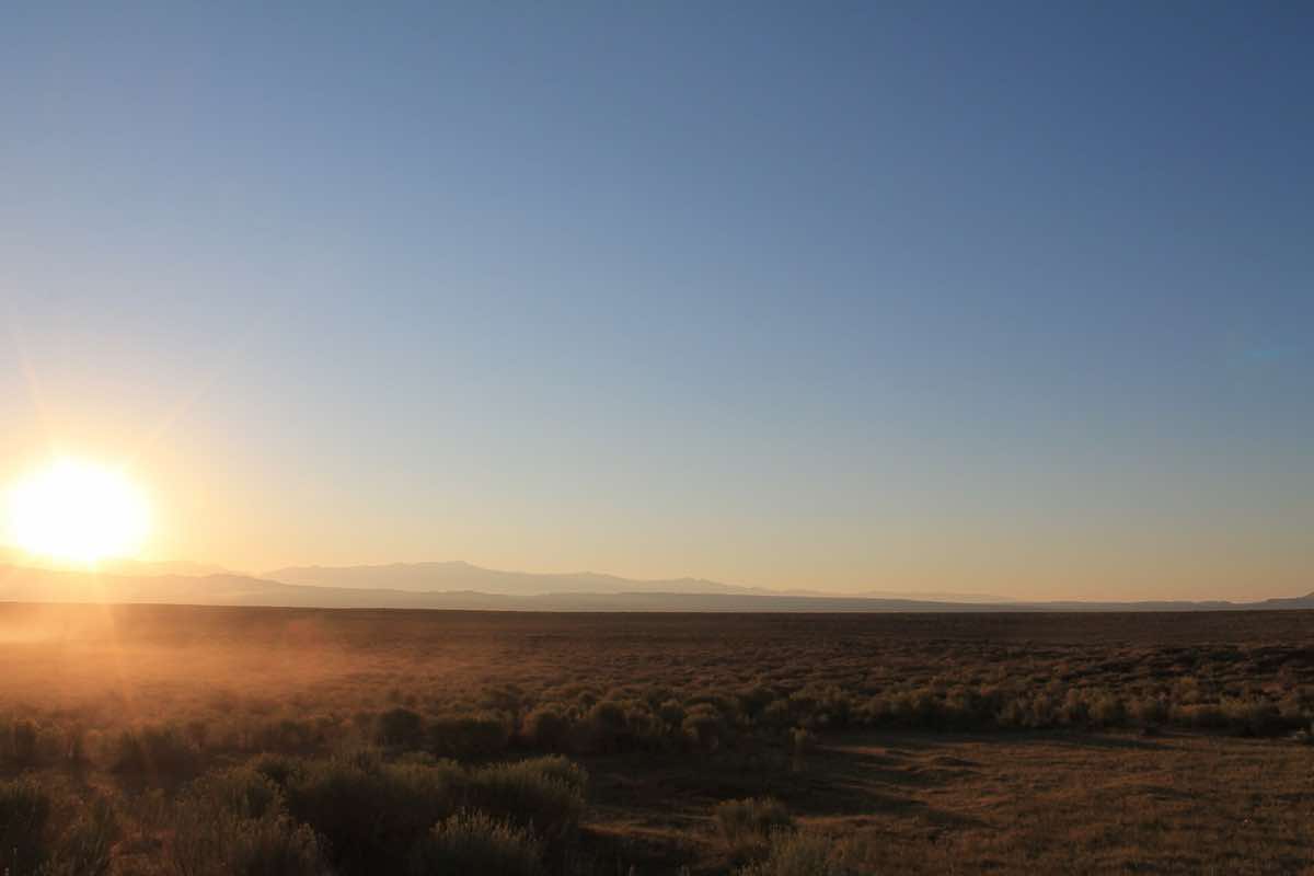 Scenery near the Mammoth Trailfest course in Mammoth Lakes, California