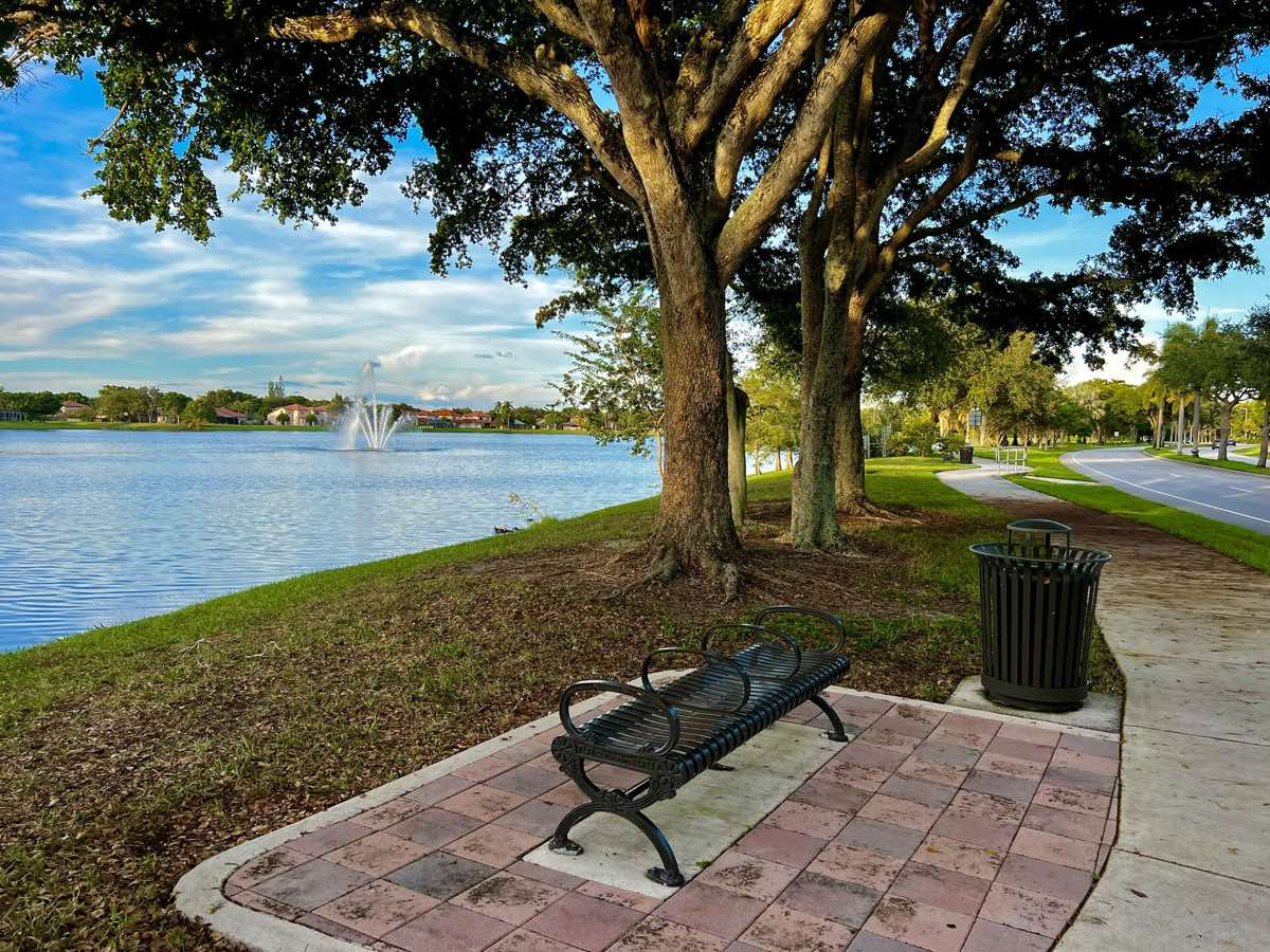 Scenery near the North Creek Explorer 5K Run/Walk course in Coconut Creek, Florida