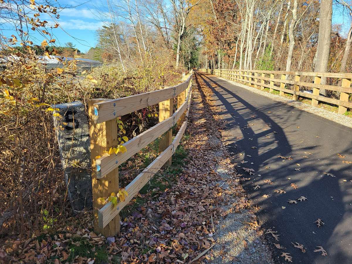 Scenery near the Race for the Refuge course in Sudbury, Massachusetts