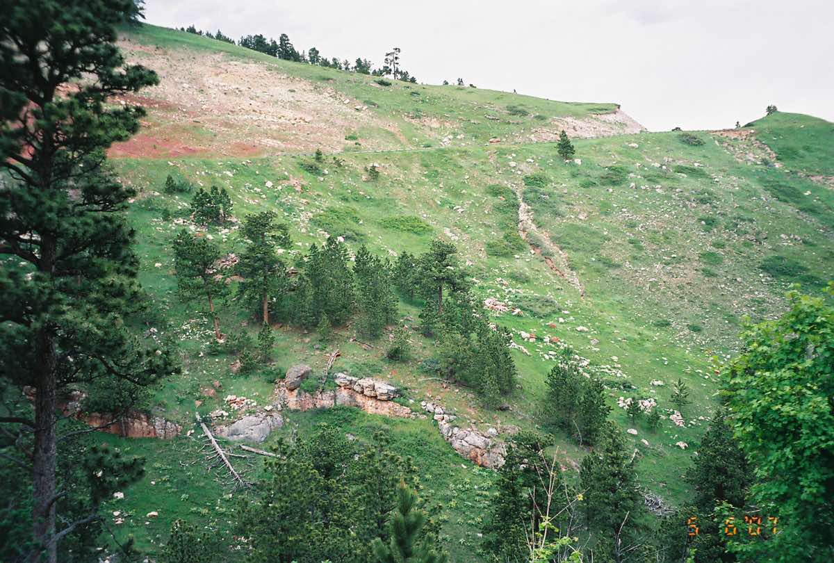Scenery near the Wolf Creek Wrangle course in Wolf, Wyoming